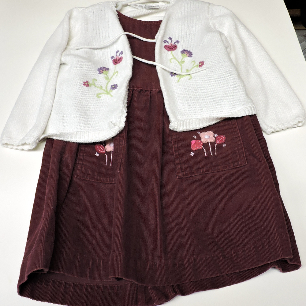 CHEROKEE - Jumper and Sweater sz 24 mo .. EUC
